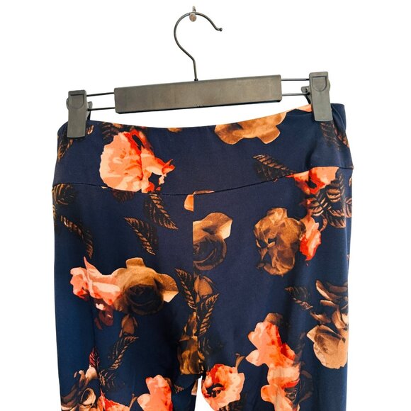 Altar'a State Large Floral Print Bell Bottom Pants Polyester & Spandex - Picture 8 of 10